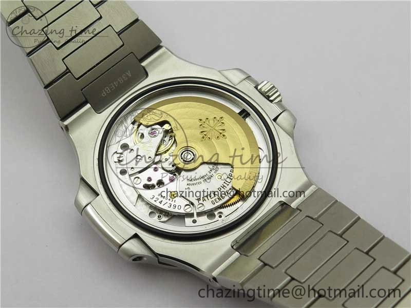 Nautilus 5711 1A 3KF 1:1 Best Edition Blue Textured Dial on SS Bracelet A324 Super Clone V2