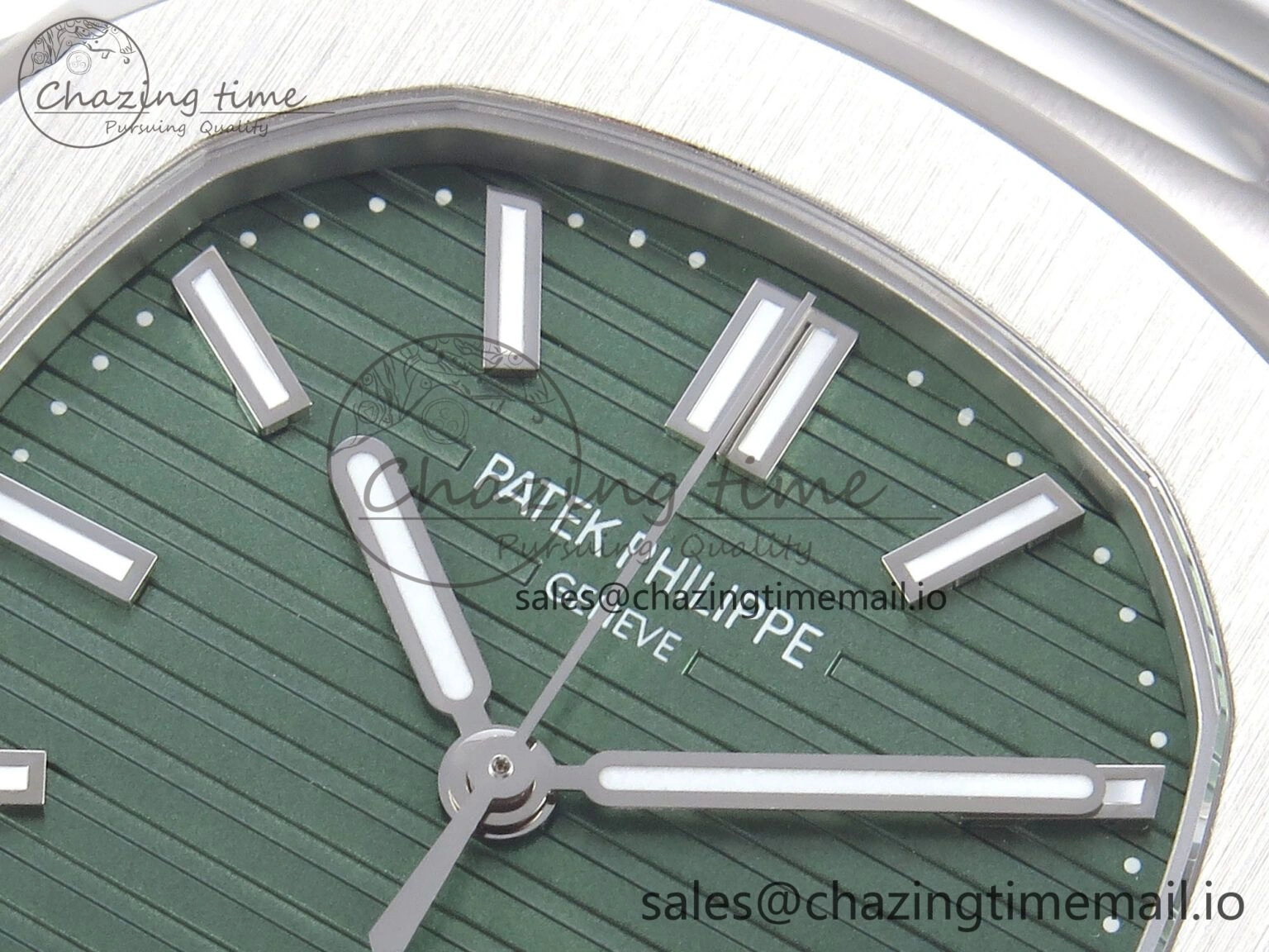 Nautilus 5711 1A 3KF 1:1 Best Edition Green Dial on SS Bracelet A324 Super Clone V2