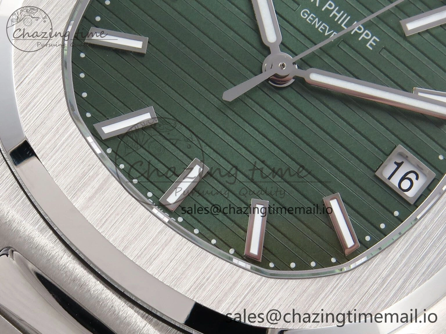 Nautilus 5711 1A 3KF 1:1 Best Edition Green Dial on SS Bracelet A324 Super Clone V2