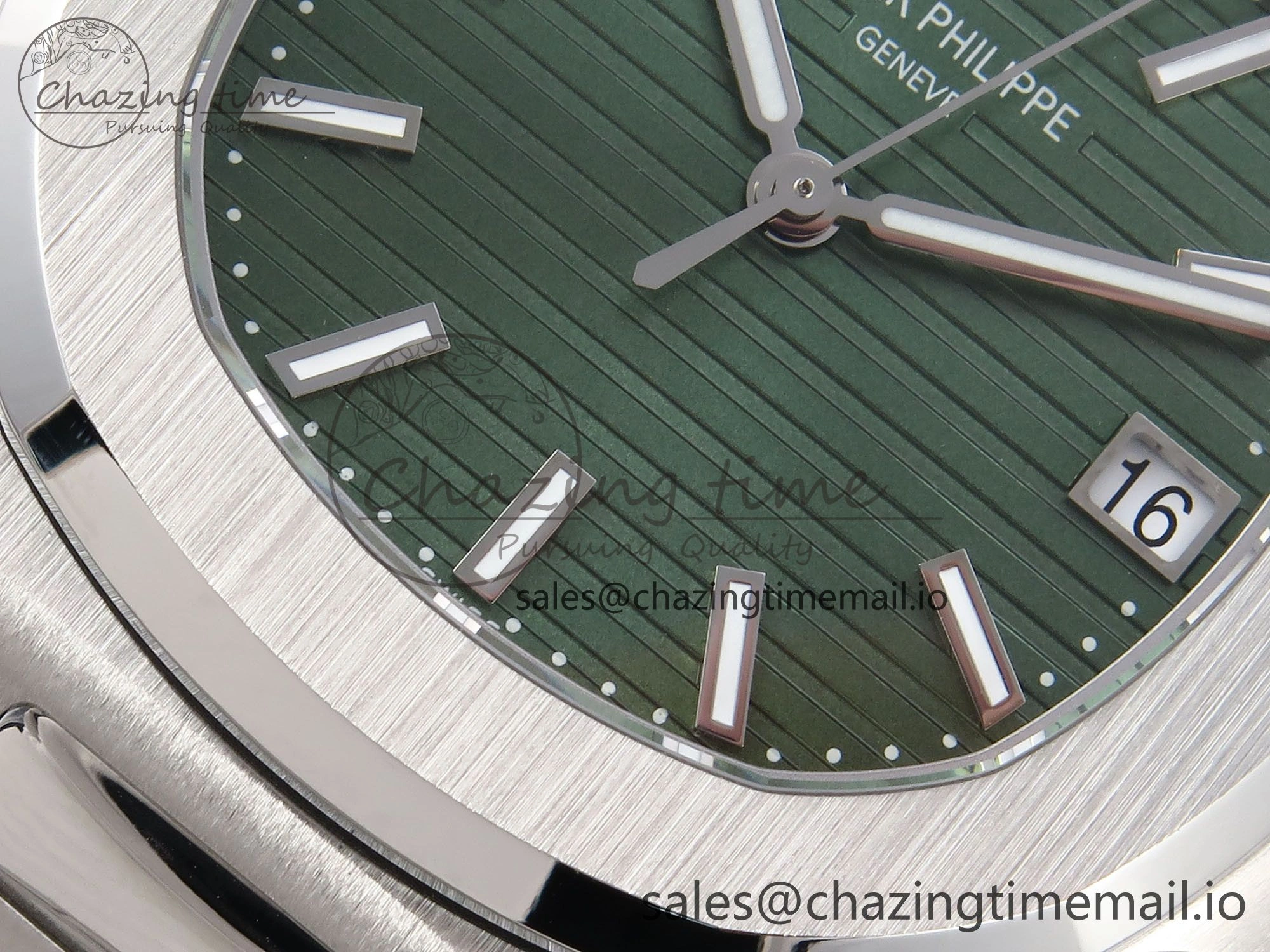 Nautilus 5711 1A 3KF 1:1 Best Edition Green Dial on SS Bracelet A324 Super Clone V2