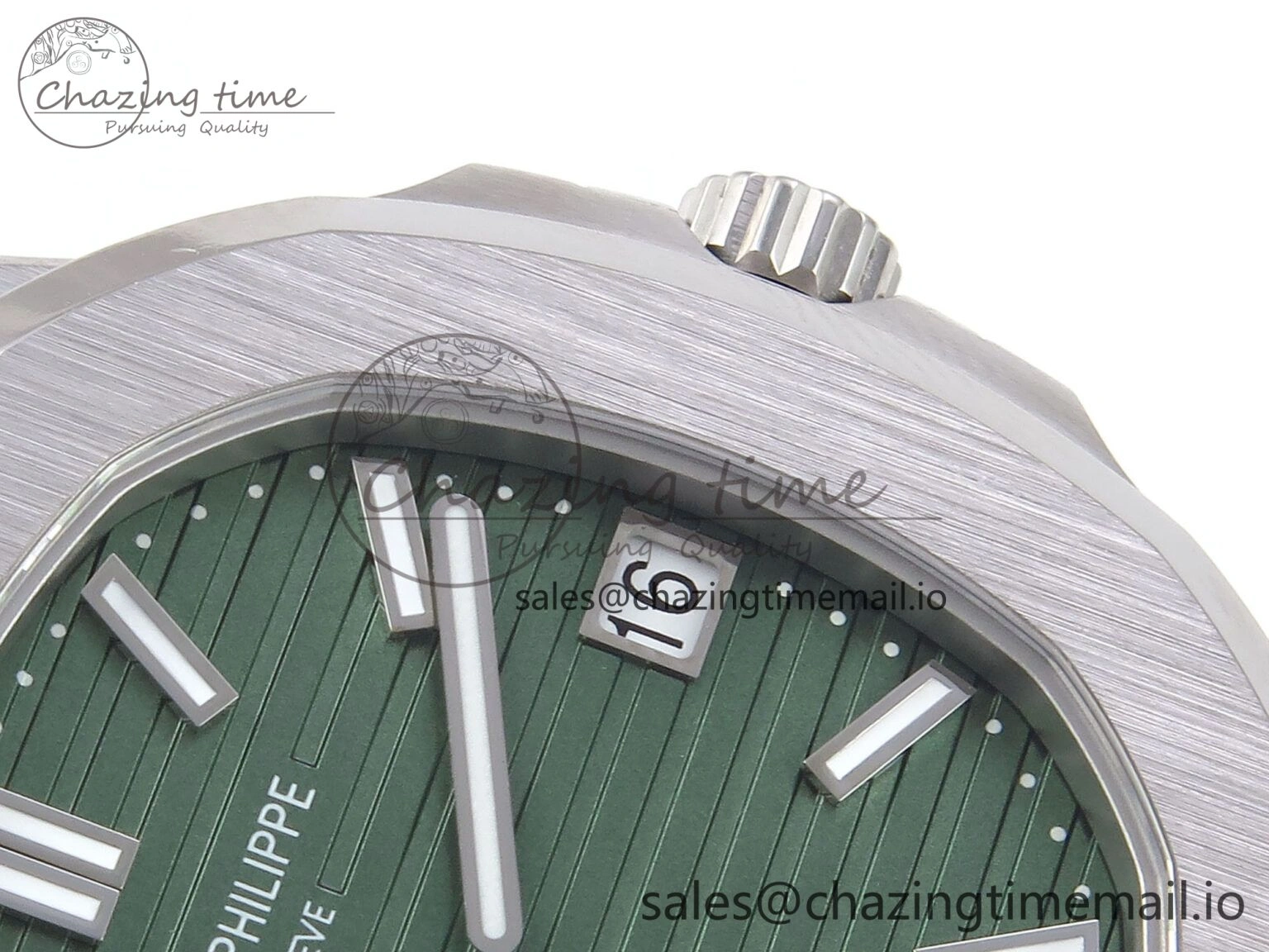 Nautilus 5711 1A 3KF 1:1 Best Edition Green Dial on SS Bracelet A324 Super Clone V2