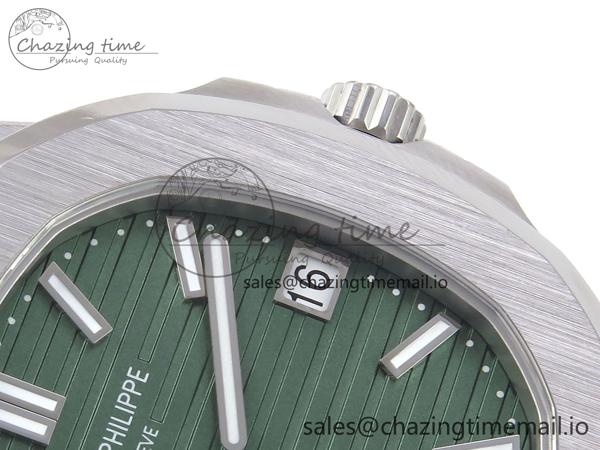 Nautilus 5711 1A 3KF 1:1 Best Edition Green Dial on SS Bracelet A324 Super Clone V2