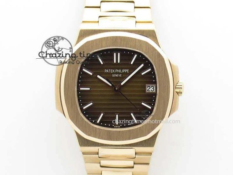Nautilus 5711 1A 3KF 1:1 Best Edition Green Textured Dial on SS Bracelet A324 Super Clone V2