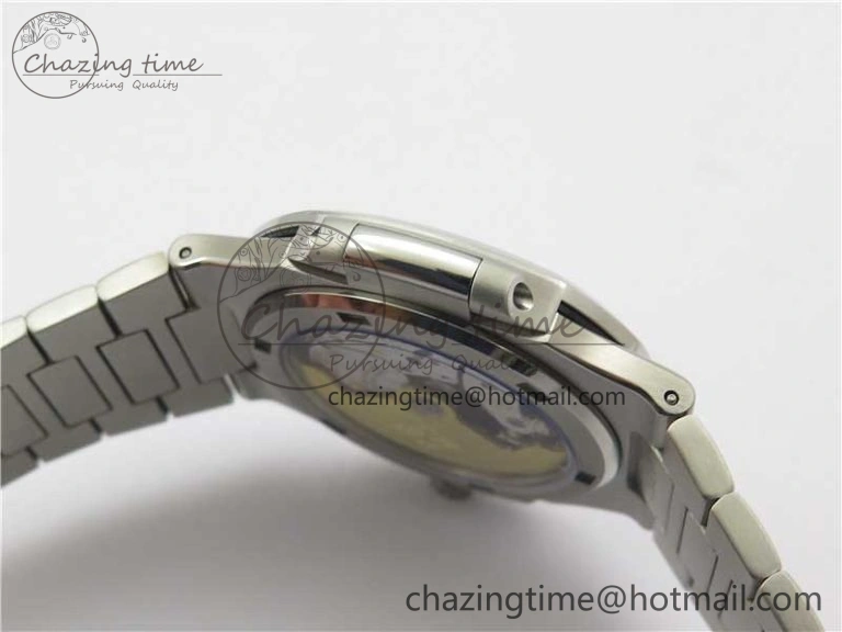 Nautilus 5711 1A 3KF 1:1 Best Edition Green Textured Dial on SS Bracelet A324 Super Clone V2
