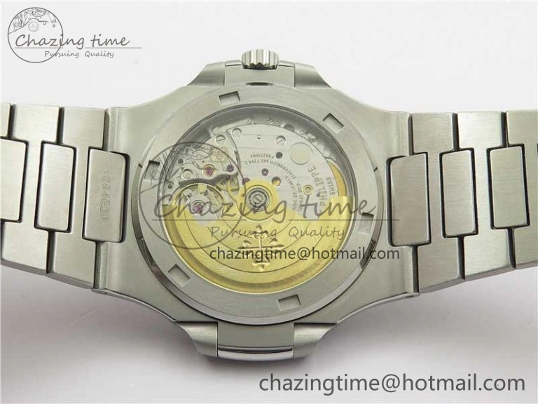 Nautilus 5711 1A 3KF 1:1 Best Edition Green Textured Dial on SS Bracelet A324 Super Clone V2