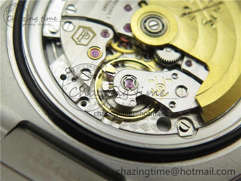 Nautilus 5711 1A 3KF 1:1 Best Edition Green Textured Dial on SS Bracelet A324 Super Clone V2