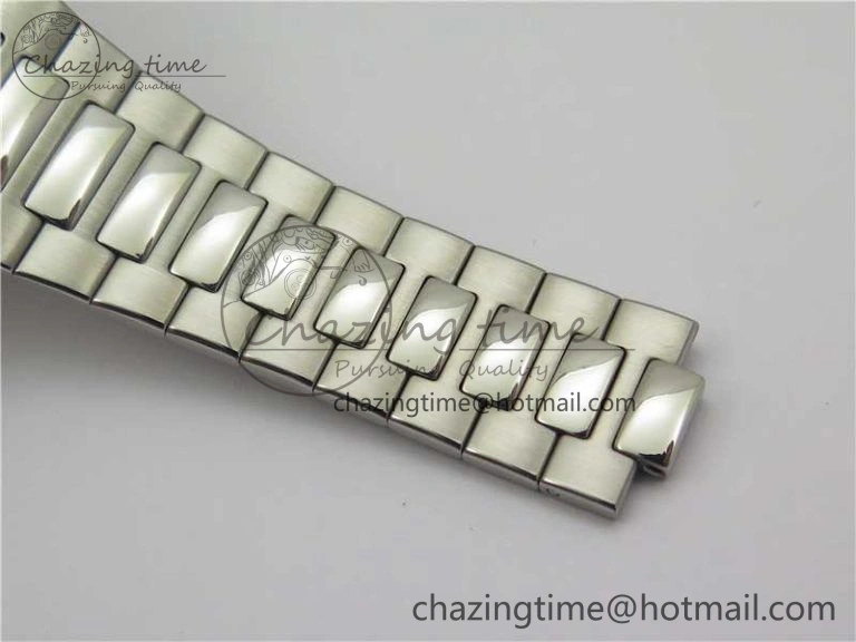 Nautilus 5711 1A 3KF 1:1 Best Edition Green Textured Dial on SS Bracelet A324 Super Clone V2
