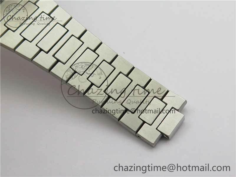 Nautilus 5711 1A 3KF 1:1 Best Edition Green Textured Dial on SS Bracelet A324 Super Clone V2
