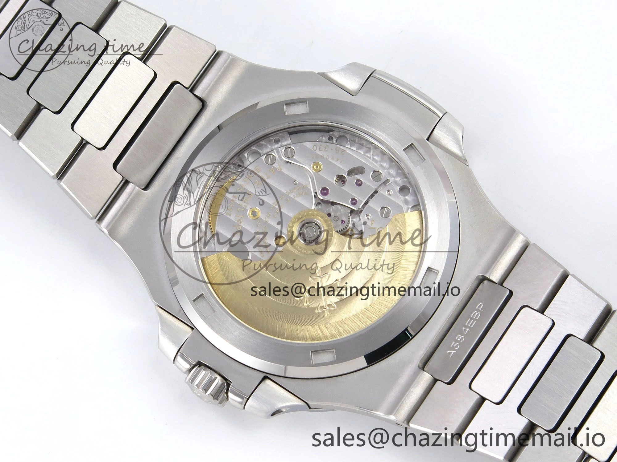 Nautilus 5711 1A 3KF 1:1 Best Edition White Textured Dial on SS Bracelet A324 Super Clone V2