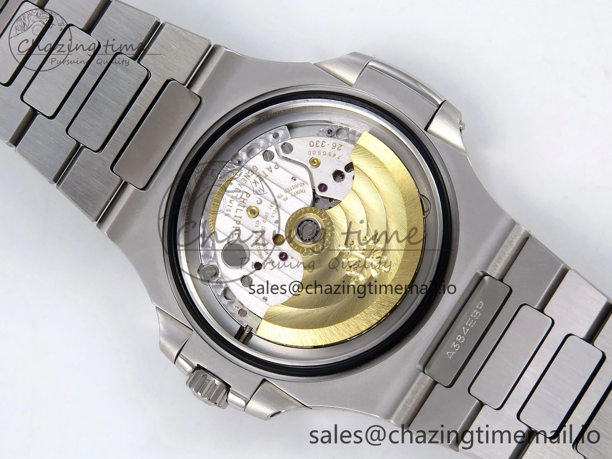 Nautilus 5711 1A 3KF 1:1 Best Edition White Textured Dial on SS Bracelet A324 Super Clone V2