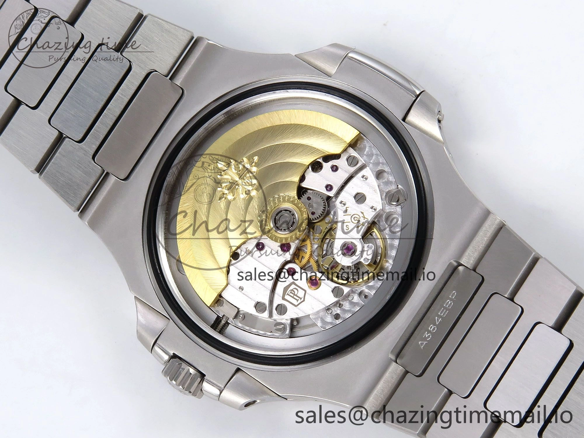 Nautilus 5711 1A 3KF 1:1 Best Edition White Textured Dial on SS Bracelet A324 Super Clone V2