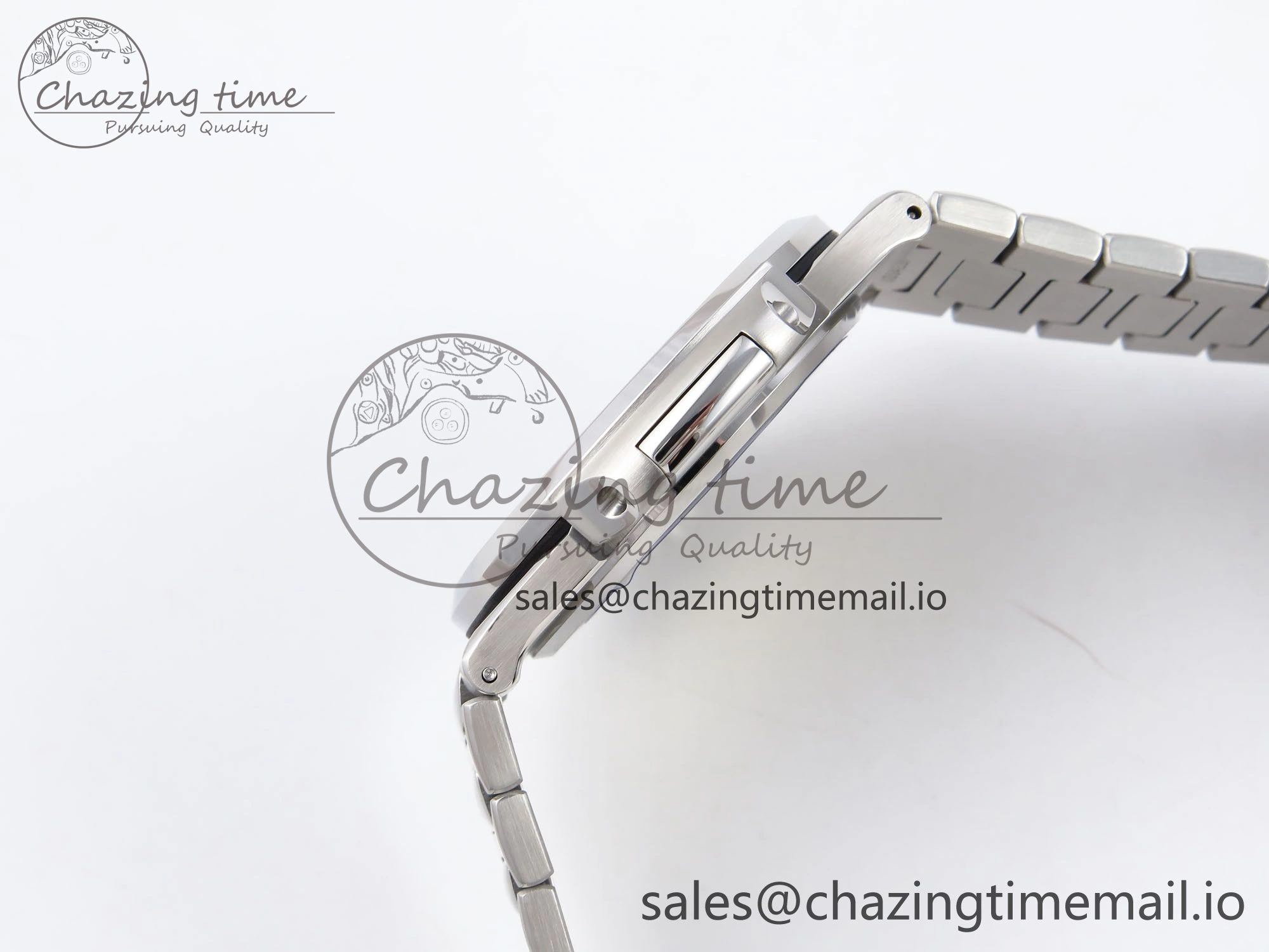 Nautilus 5711 1A 3KF 1:1 Best Edition White Textured Dial on SS Bracelet A324 Super Clone V2