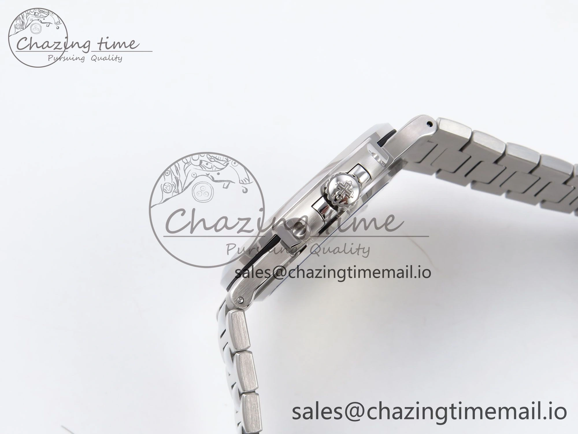 Nautilus 5711 1A 3KF 1:1 Best Edition White Textured Dial on SS Bracelet A324 Super Clone V2