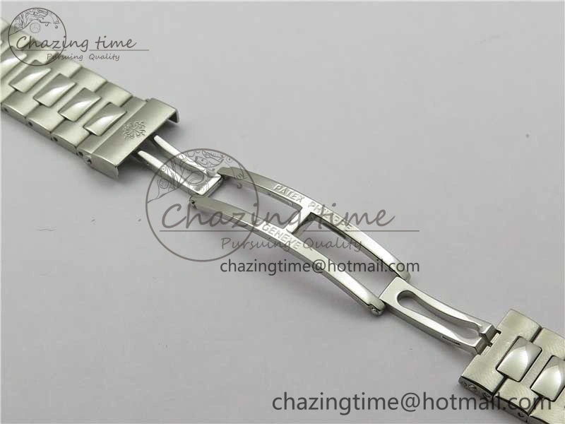 Nautilus 5711 1A 3KF 1:1 Best Edition White Textured Dial on SS Bracelet A324 Super Clone V2