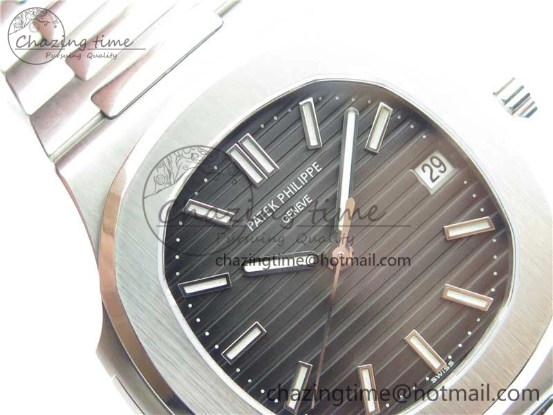 Nautilus 5711 1A GRF Best Edition Black Dial on SS Bracelet A324CS (Free box) V2