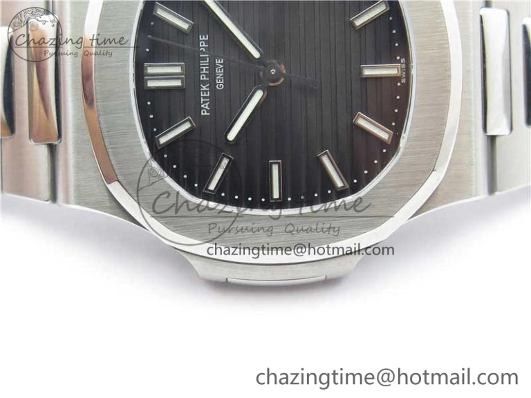 Nautilus 5711 1A GRF Best Edition Black Dial on SS Bracelet A324CS (Free box) V2