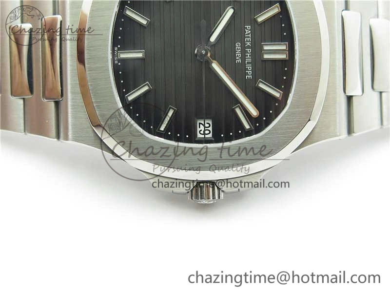 Nautilus 5711 1A GRF Best Edition Black Dial on SS Bracelet A324CS (Free box) V2