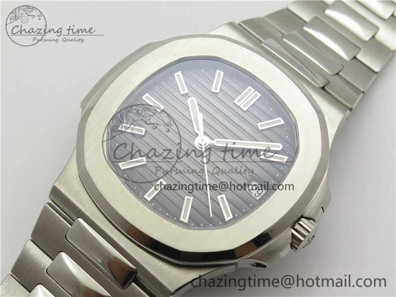Nautilus 5711 1A GRF Best Edition Black Dial on SS Bracelet A324CS (Free box) V2