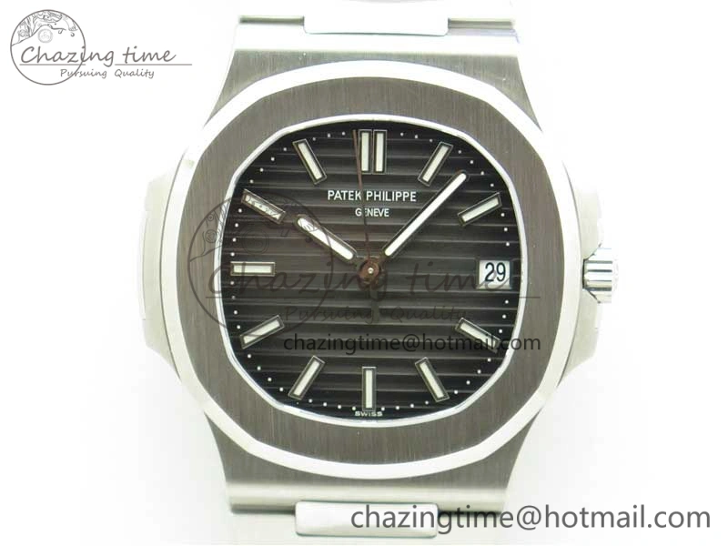 Nautilus 5711 1A GRF Best Edition Black Dial on SS Bracelet A324CS (Free box) V2