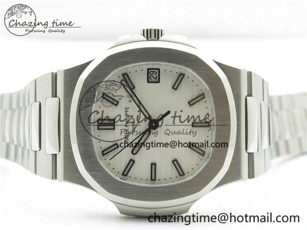 Nautilus 5711 1A GRF Best Edition White Dial on SS Bracelet A324CS (Free box) V2
