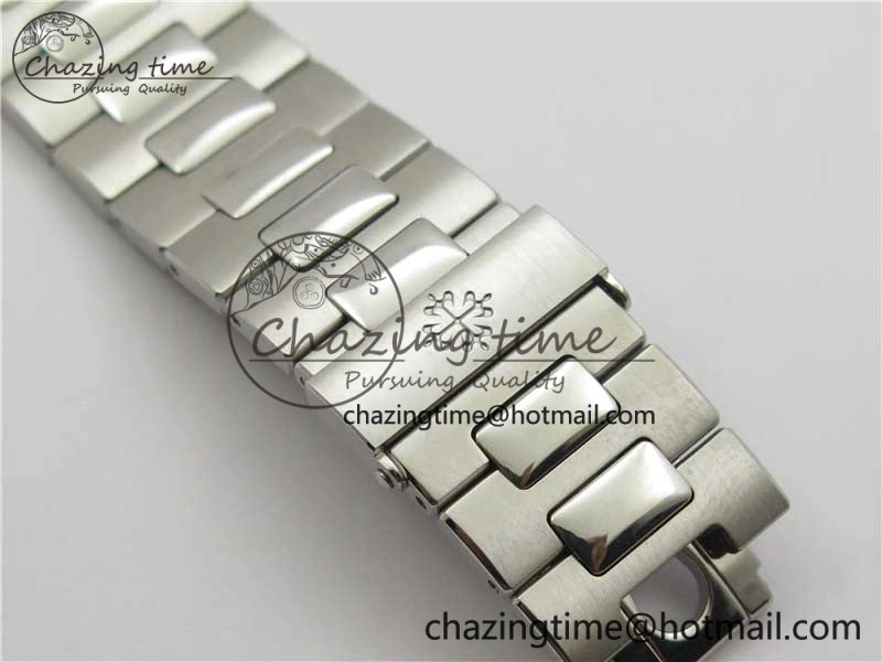 Nautilus 5711 1A GRF Best Edition White Dial on SS Bracelet A324CS (Free box) V2