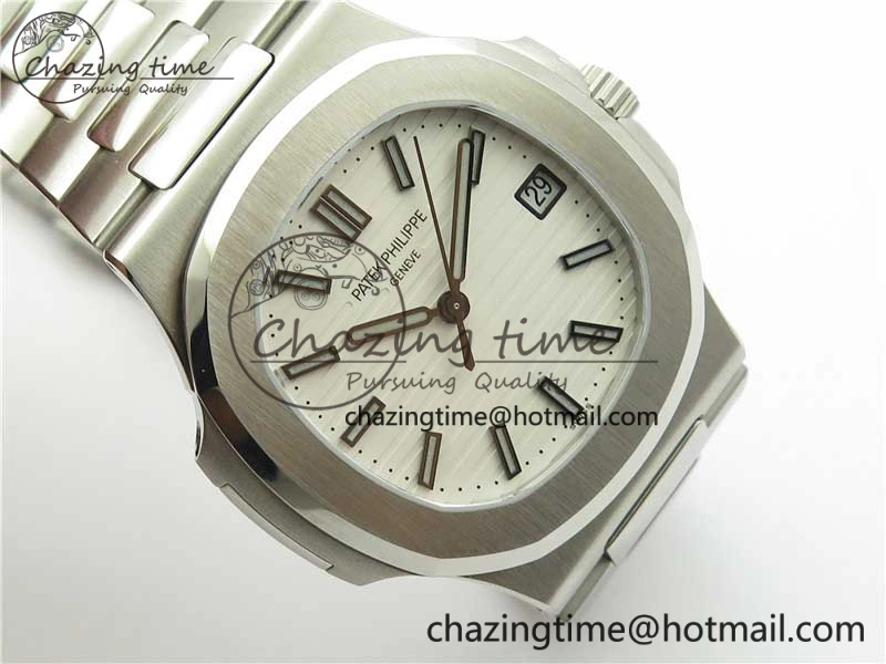 Nautilus 5711 1A GRF Best Edition White Dial on SS Bracelet A324CS (Free box) V2