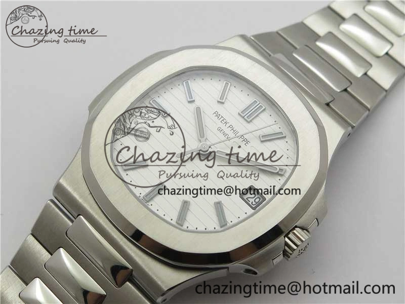 Nautilus 5711 1A GRF Best Edition White Dial on SS Bracelet A324CS (Free box) V2