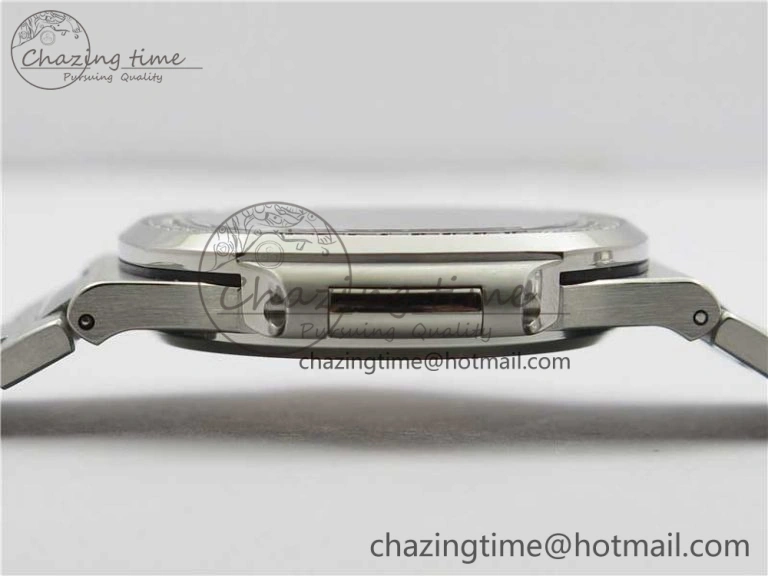Nautilus 5711 1A PPF 1:1 Best Edition Blue Dial Diamonds Bezel on SS Bracelet 324CS (Free box) V3