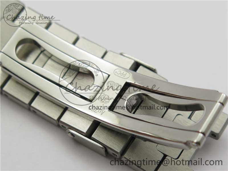 Nautilus 5711 1A PPF 1:1 Best Edition Blue Dial Diamonds Bezel on SS Bracelet 324CS (Free box) V3