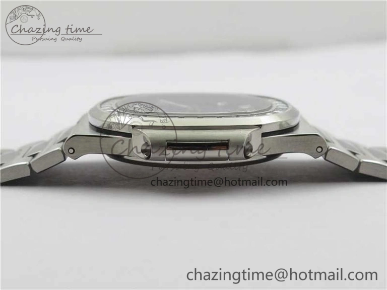 Nautilus 5711 1A PPF 1:1 Best Edition Blue Dial Diamonds Bezel on SS Bracelet 324CS (Free box) V4