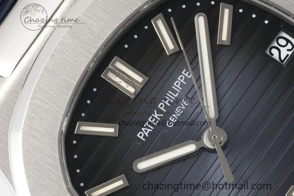 Nautilus 5711 1A PPF 1:1 Best Edition Blue Textured Dial on Blue Rubber Strap 324CS V5