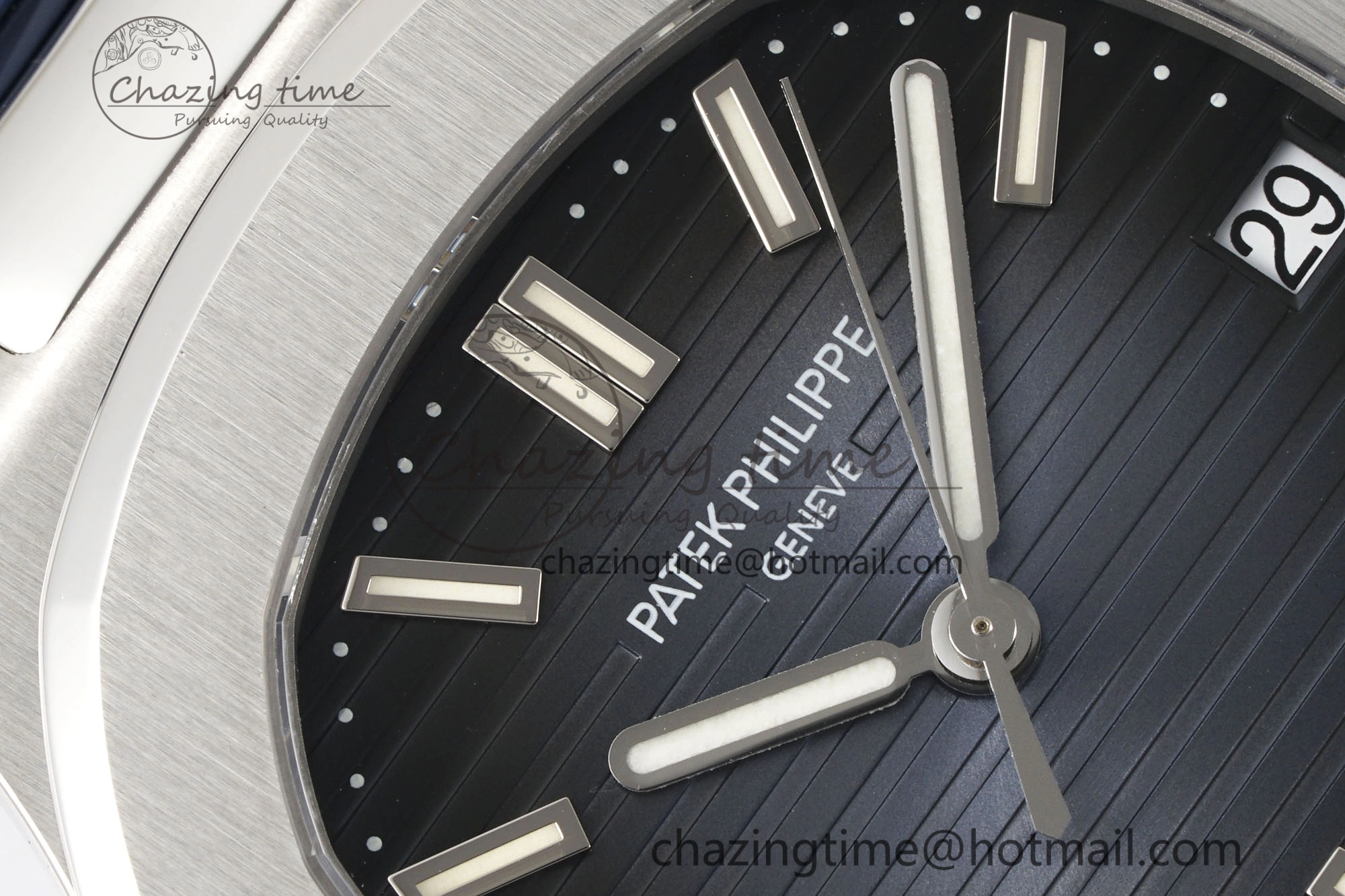 Nautilus 5711 1A PPF 1:1 Best Edition Blue Textured Dial on Blue Rubber Strap 324CS V5