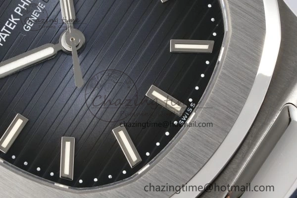 Nautilus 5711 1A PPF 1:1 Best Edition Blue Textured Dial on Blue Rubber Strap 324CS V5