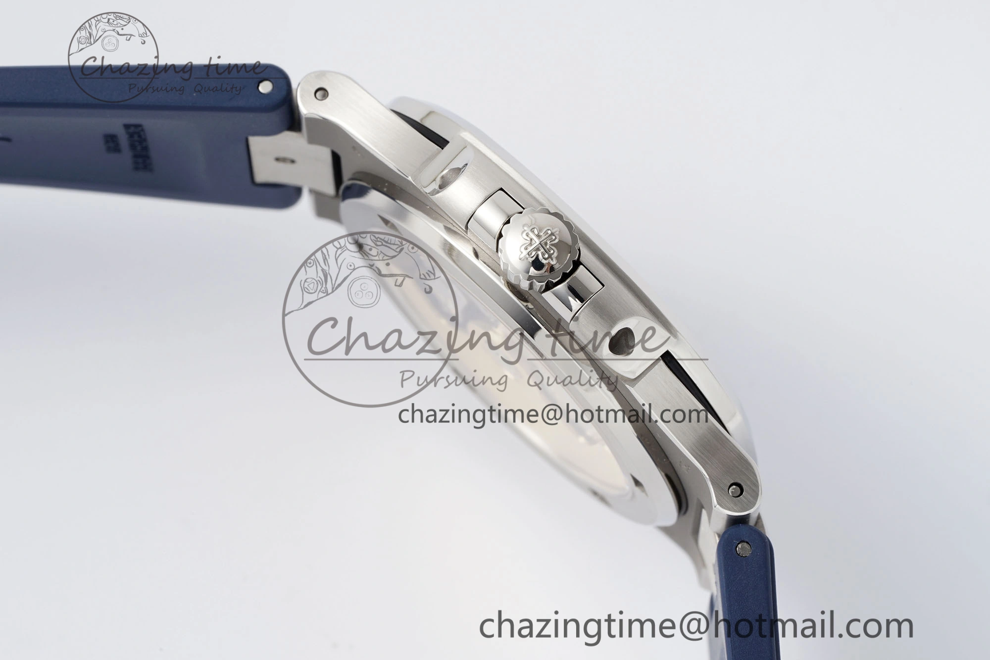 Nautilus 5711 1A PPF 1:1 Best Edition Blue Textured Dial on Blue Rubber Strap 324CS V5