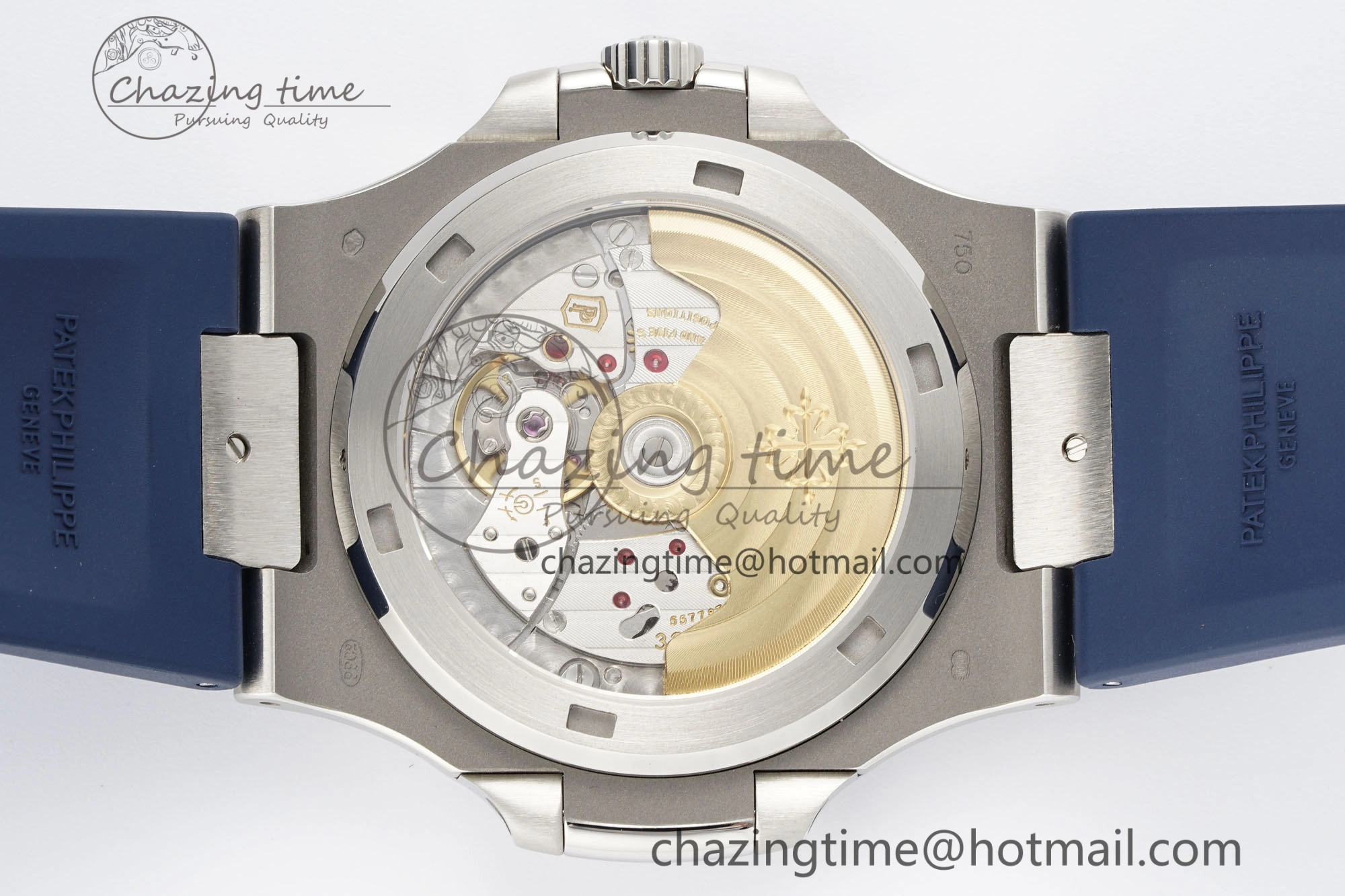 Nautilus 5711 1A PPF 1:1 Best Edition Blue Textured Dial on Blue Rubber Strap 324CS V5