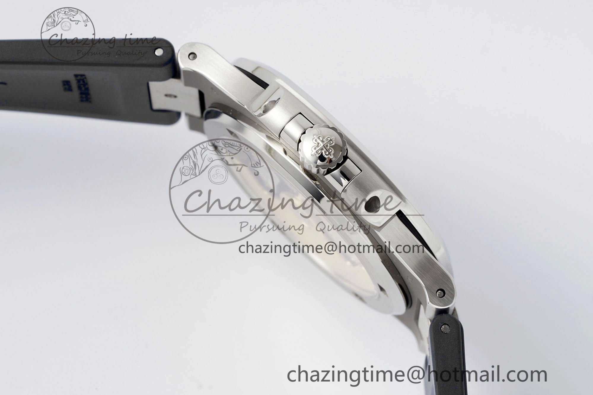 Nautilus 5711 1A PPF 1:1 Best Edition Gray Textured Dial on Black Rubber Strap 324CS V5