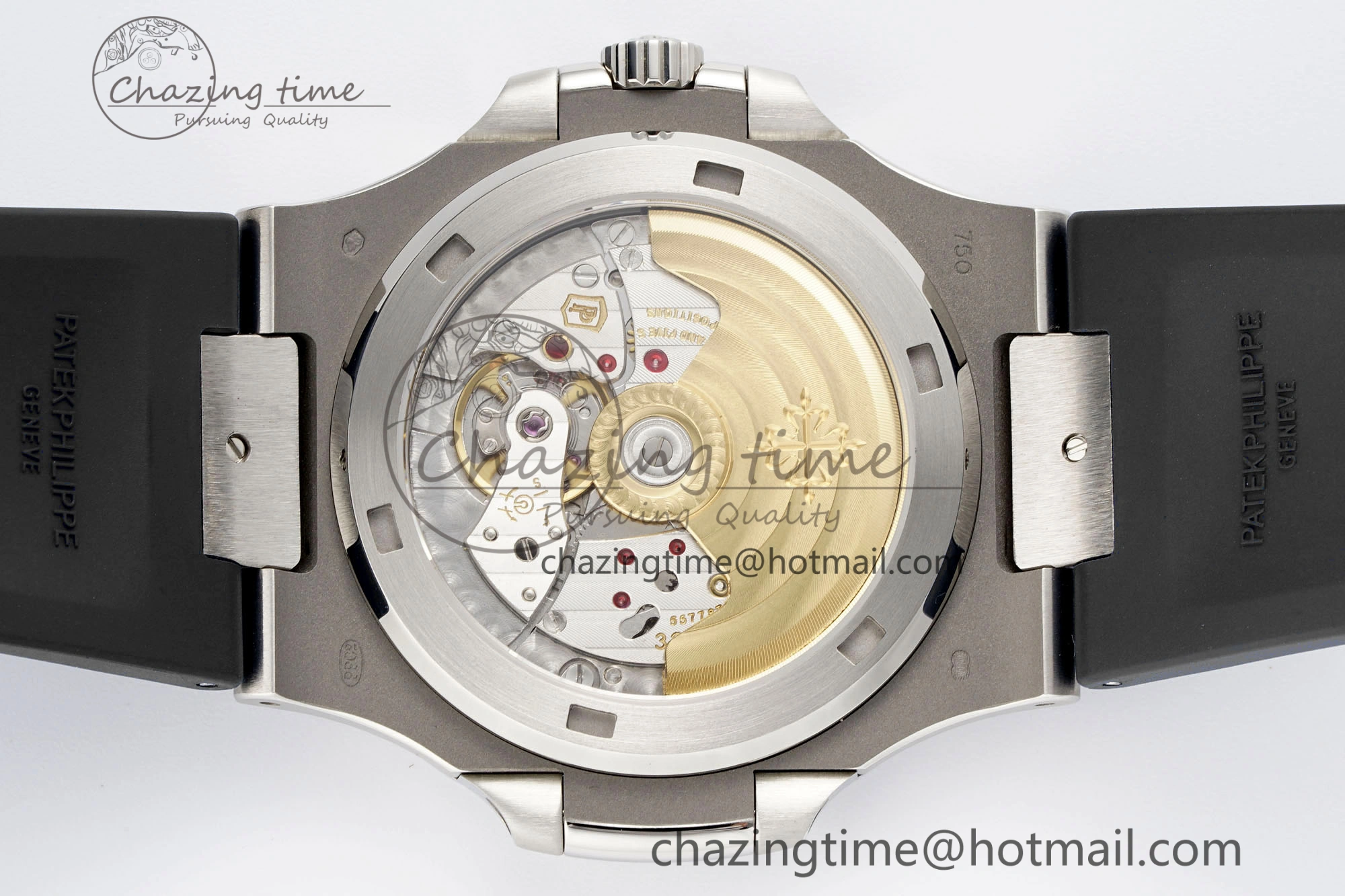 Nautilus 5711 1A PPF 1:1 Best Edition Gray Textured Dial on Black Rubber Strap 324CS V5