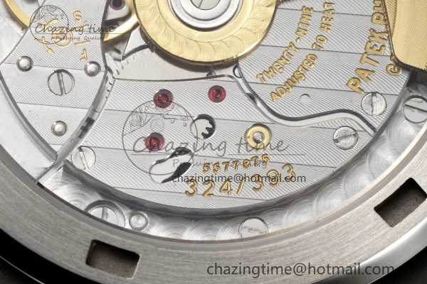 Nautilus 5711 1A PPF 1:1 Best Edition Gray Textured Dial on Black Rubber Strap 324CS V5