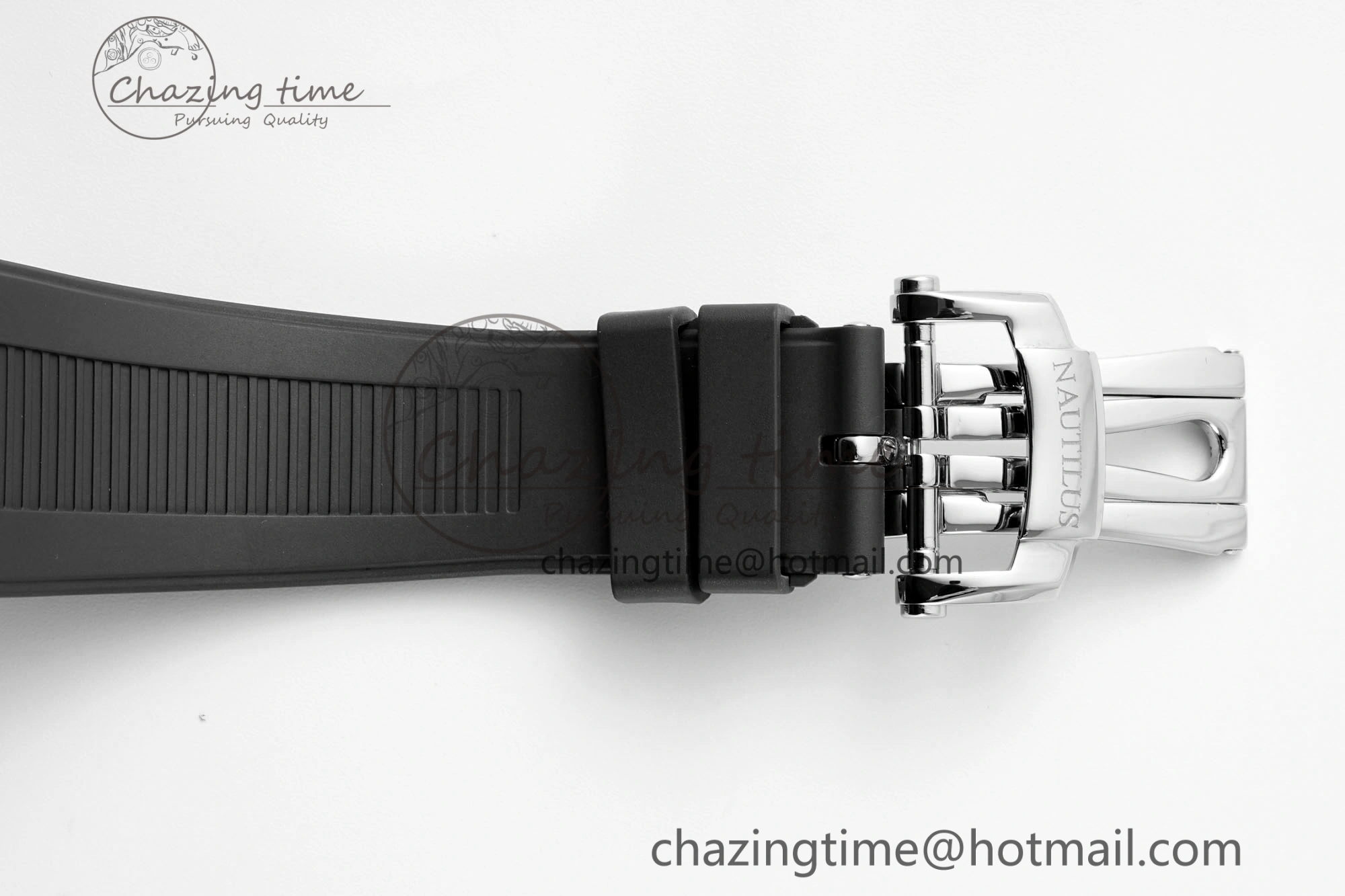 Nautilus 5711 1A PPF 1:1 Best Edition Gray Textured Dial on Black Rubber Strap 324CS V5