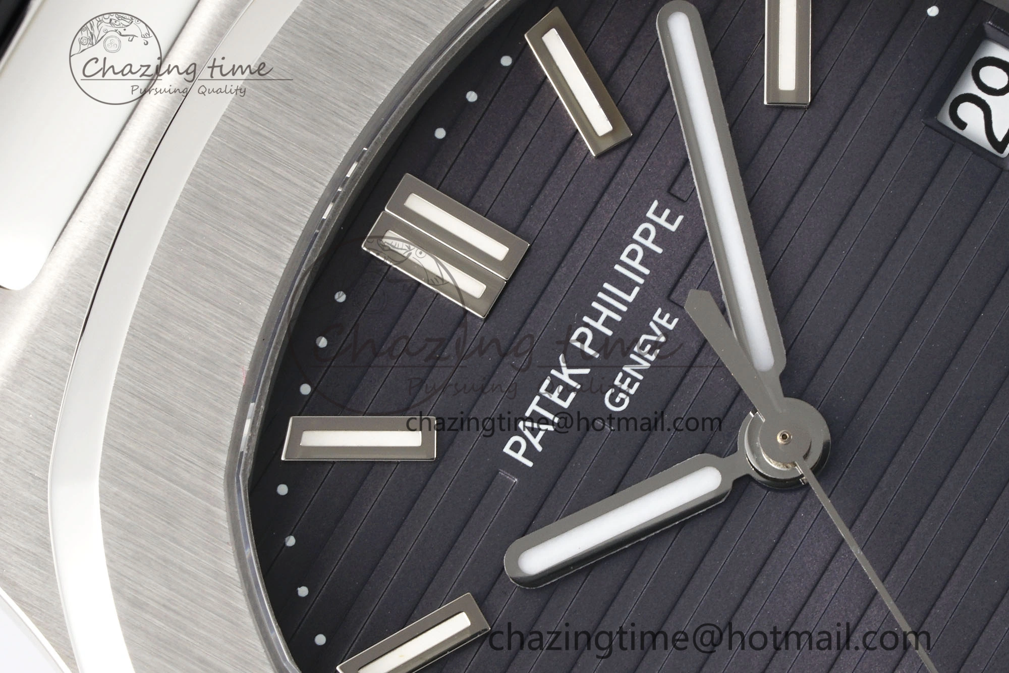 Nautilus 5711 1A PPF 1:1 Best Edition Gray Textured Dial on Black Rubber Strap 324CS V5