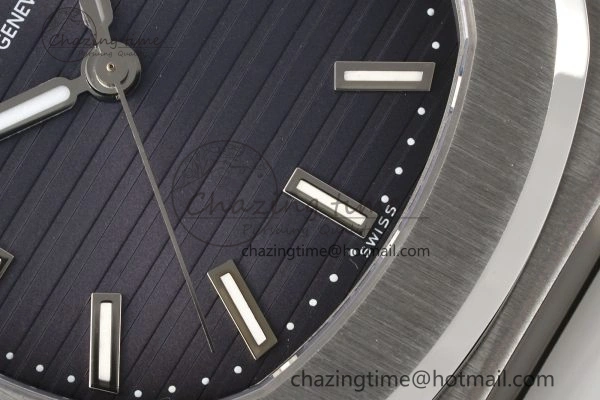 Nautilus 5711 1A PPF 1:1 Best Edition Gray Textured Dial on Black Rubber Strap 324CS V5