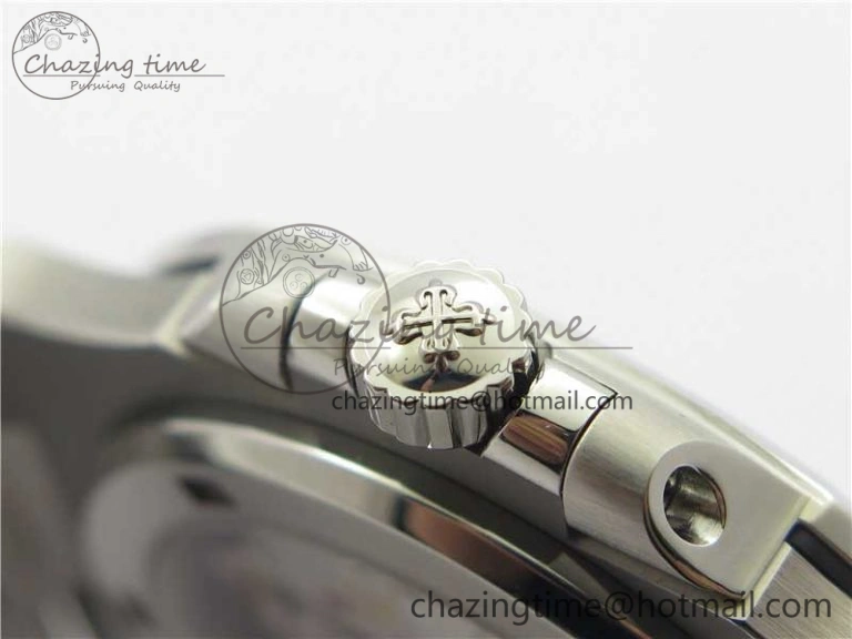 Nautilus 5711 1A PPF 1:1 Best Edition Gray Textured Dial on SS Bracelet 324CS (Free box) V4