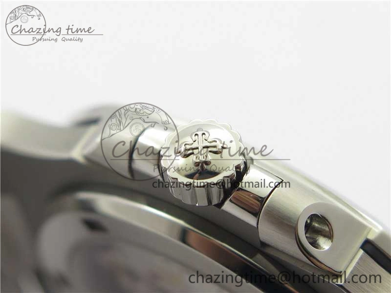 Nautilus 5711 1A PPF 1:1 Best Edition Gray Textured Dial on SS Bracelet 324CS (Free box) V4