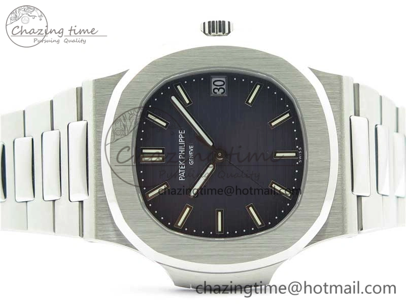 Nautilus 5711 1A PPF 1:1 Best Edition Gray Textured Dial on SS Bracelet 324CS (Free box) V4