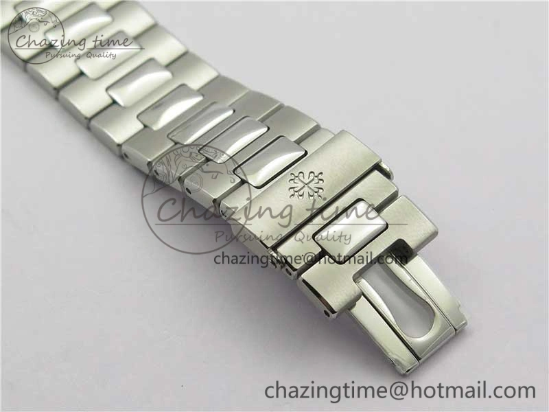 Nautilus 5711 1A PPF 1:1 Best Edition Gray Textured Dial on SS Bracelet 324CS (Free box) V4