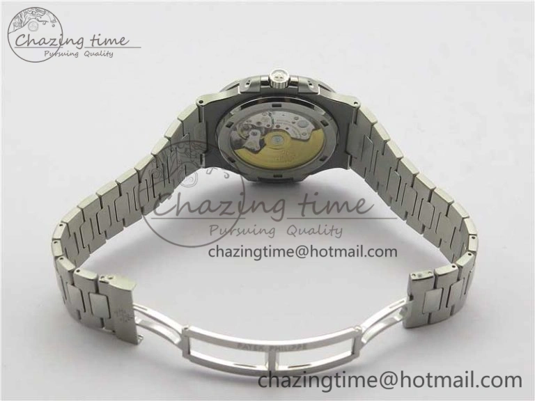 Nautilus 5711 1A PPF 1:1 Best Edition Gray Textured Dial on SS Bracelet 324CS (Free box) V4