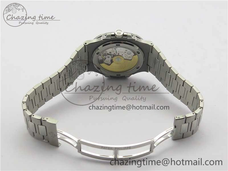 Nautilus 5711 1A PPF 1:1 Best Edition Gray Textured Dial on SS Bracelet 324CS (Free box) V4
