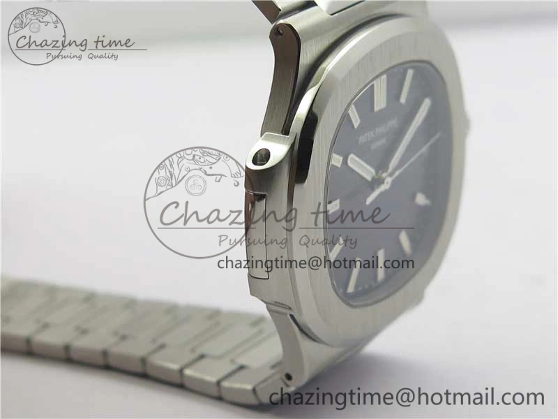 Nautilus 5711 1A PPF 1:1 Best Edition Gray Textured Dial on SS Bracelet 324CS (Free box) V4