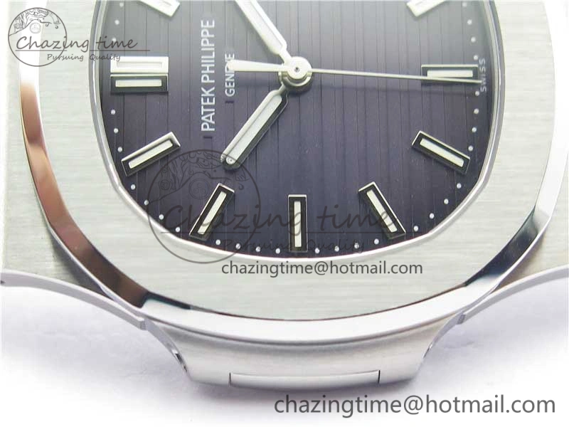 Nautilus 5711 1A PPF 1:1 Best Edition Gray Textured Dial on SS Bracelet 324CS (Free box) V4
