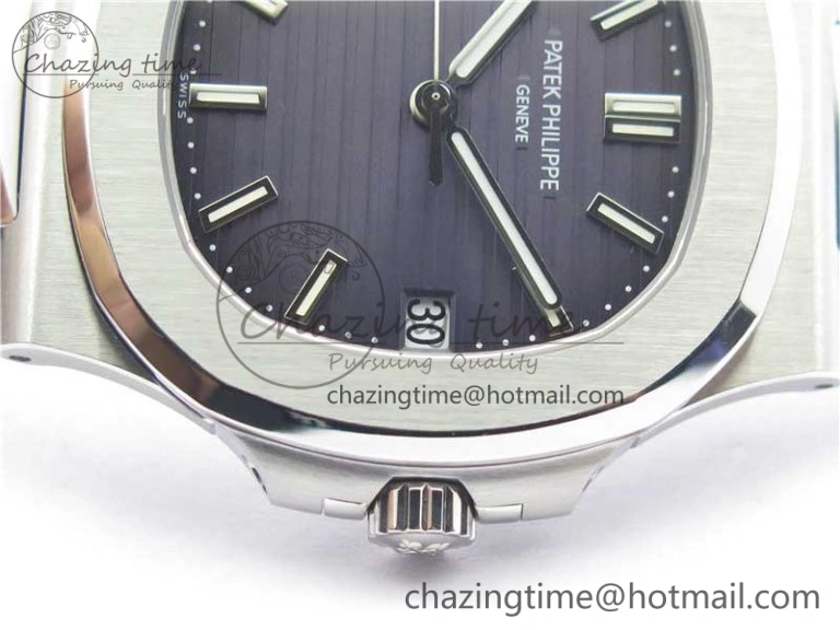 Nautilus 5711 1A PPF 1:1 Best Edition Gray Textured Dial on SS Bracelet 324CS (Free box) V4